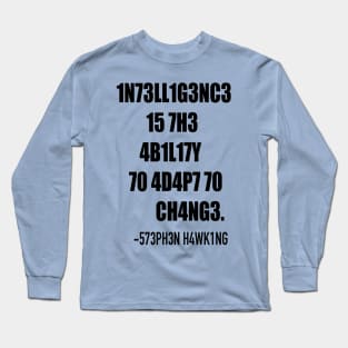 Intelligence (black lettering) Long Sleeve T-Shirt